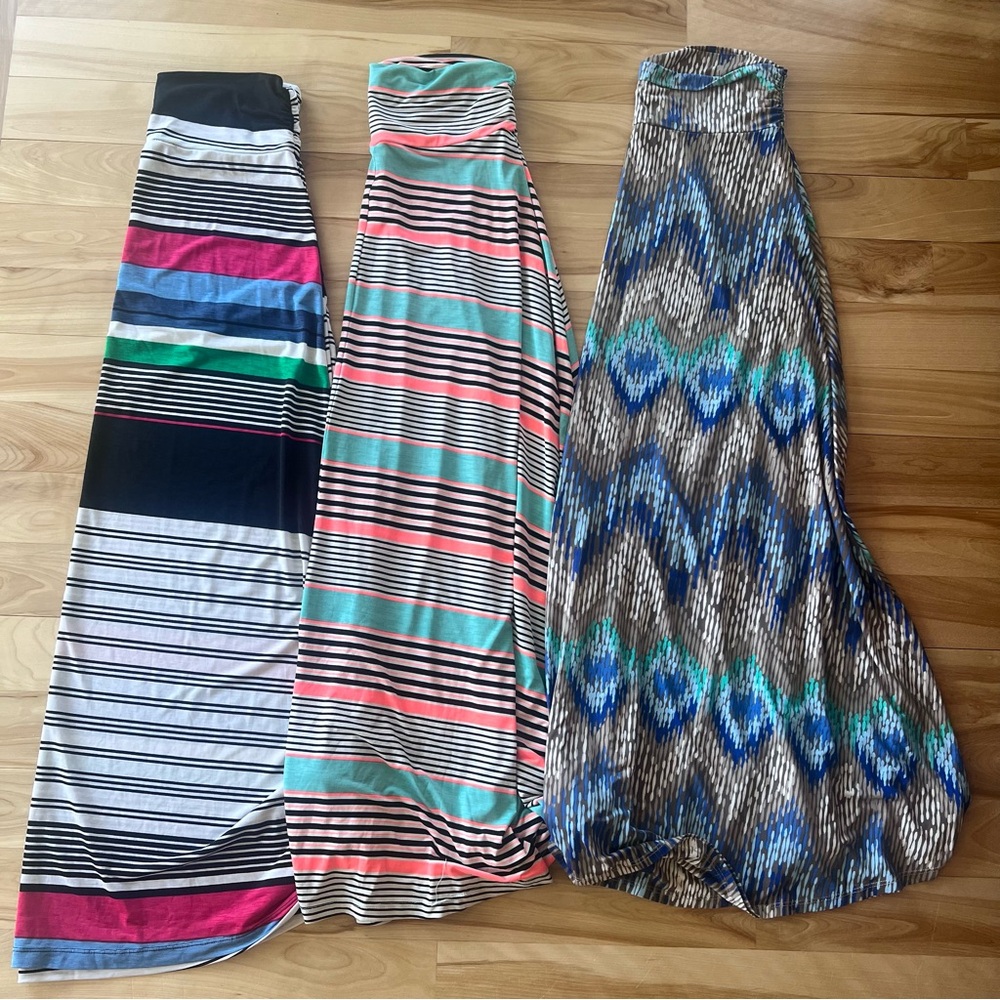Gilli Colorful Maxi Skirt Trio